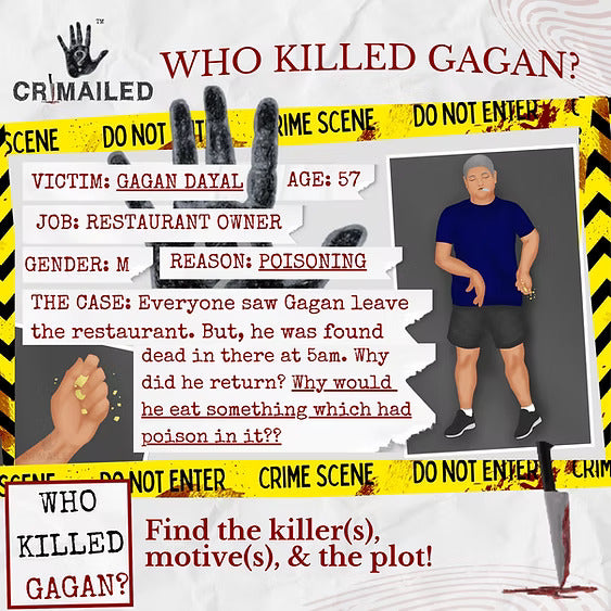 Who Killed Gagan | Original Edition | Murder Mystery Case File Game