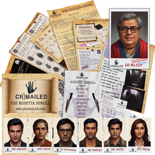 The Rosetta Scroll | Print & Play | Murder Mystery Case File Game