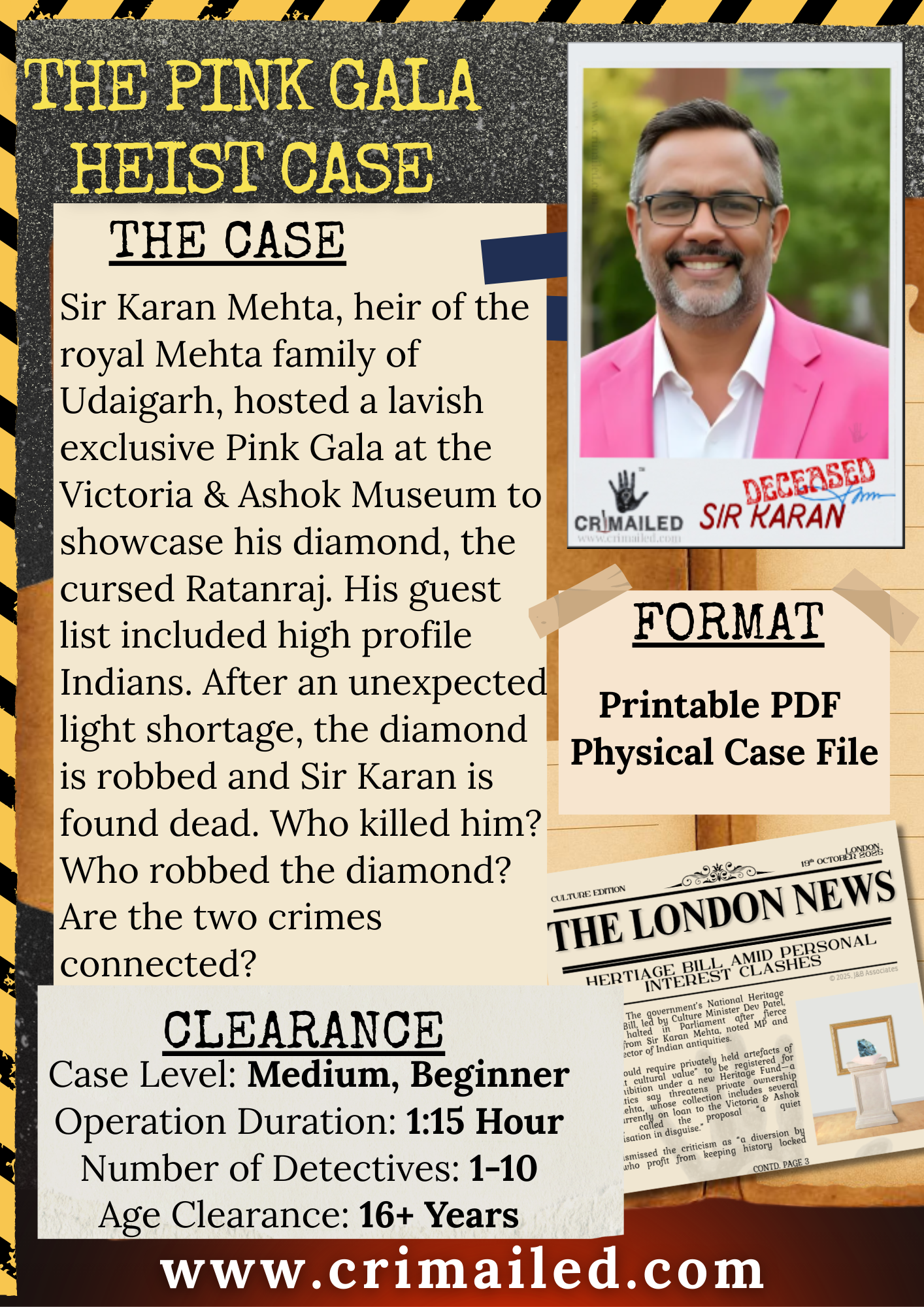 The Pink Gala Heist Case