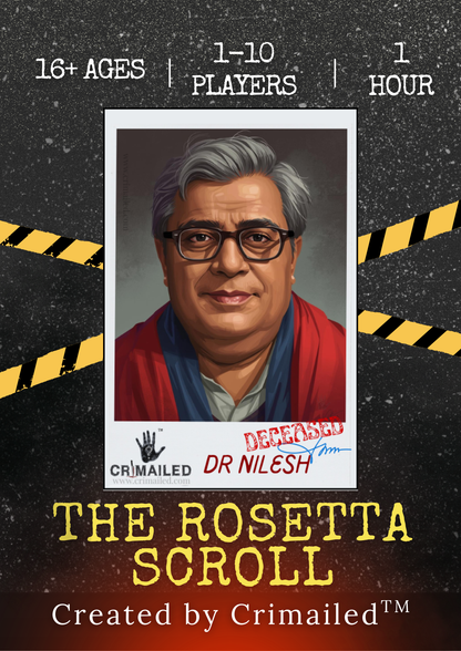 The Rosetta Scroll | Print & Play | Murder Mystery Case File Game