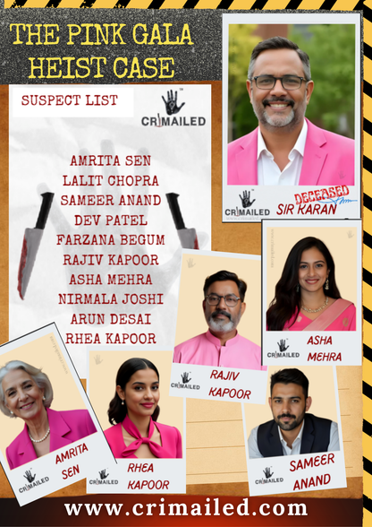 The Pink Gala Heist Case